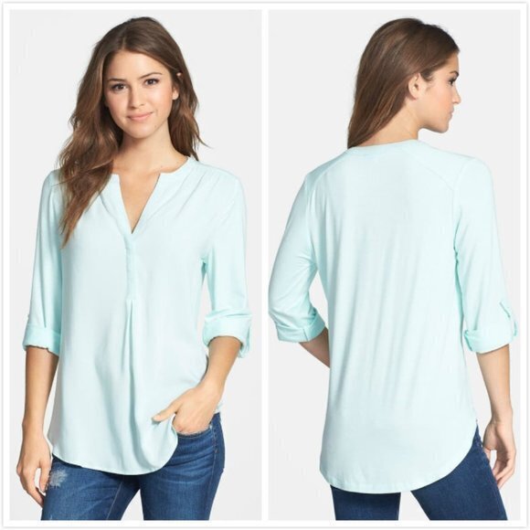 Anthropologie Mixed Media Tunic PLEIONE - Picture 1 of 6